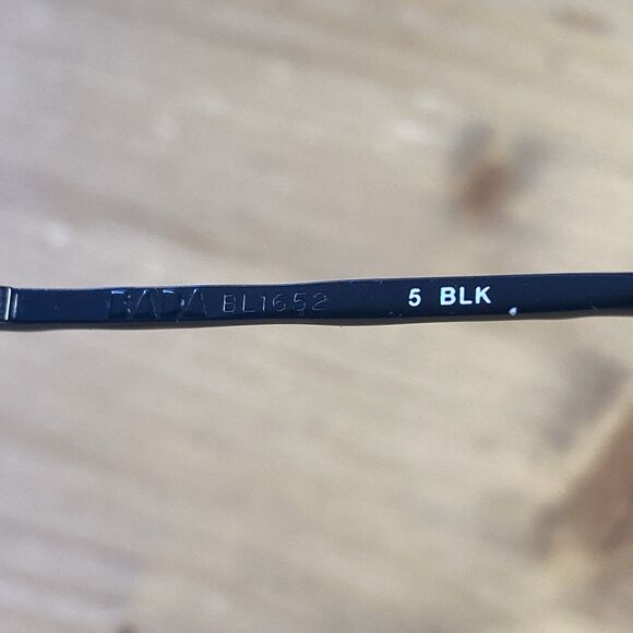 BADA Los Angeles Black Oval Eyeglass Frame Vtg Glasses 48-21 140 BL 1652 - Picture 4 of 11